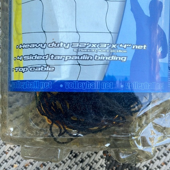 Franklin Black and Yellow Replacement Volleyball Net - Picture 2 of 9